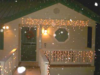 Snowing at the Condo...